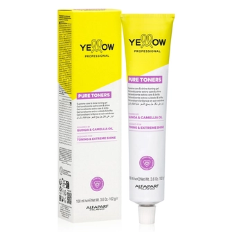 Тонирующий гелевый краситель YELLOW Pure Toners Metallic Ash .1 Пепельный Металлик 100 мл PF029337